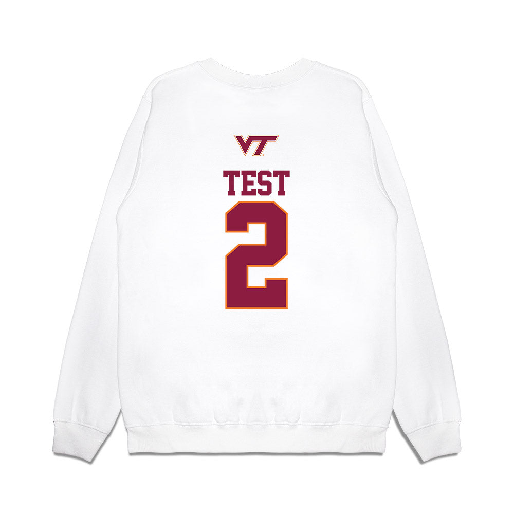Virginia Tech - NCAA Baseball : Karthik Test - USA Premium Crewneck Sweatshirt-1