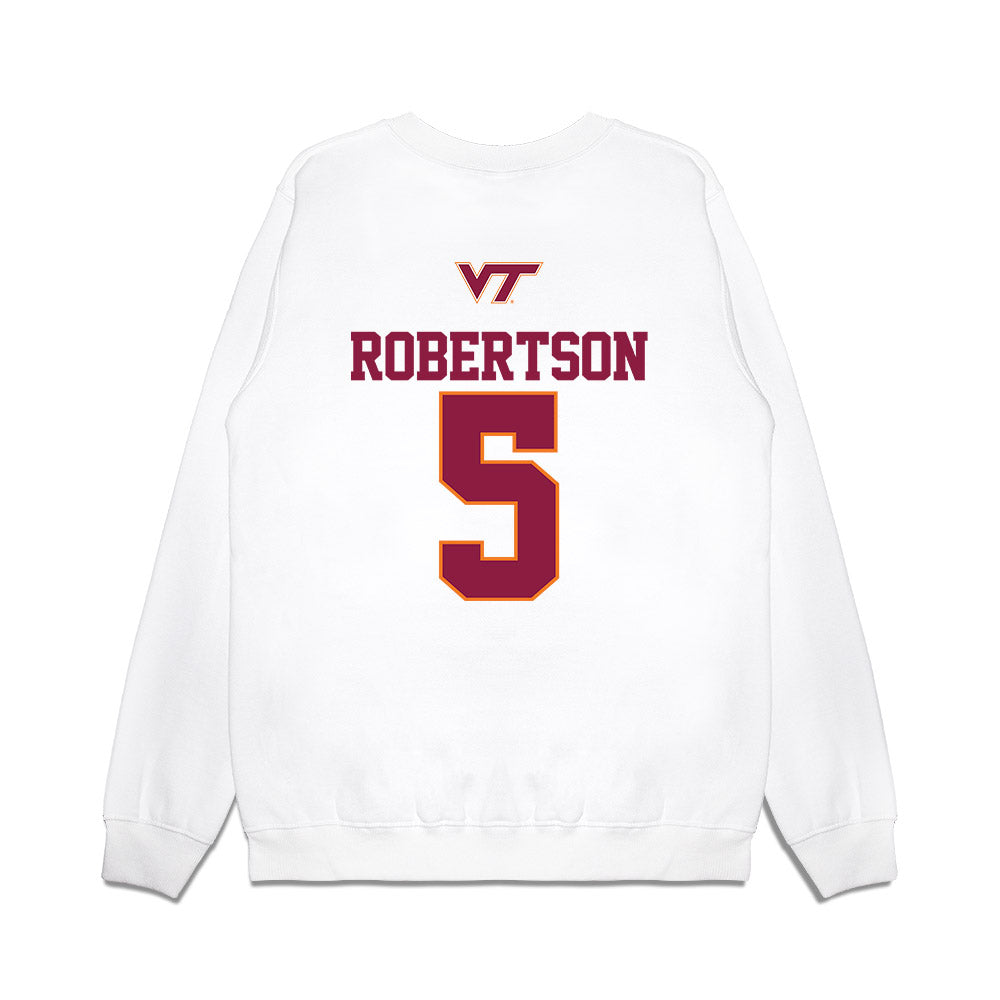 Virginia Tech - NCAA Baseball : Aiden Robertson - USA Premium Crewneck Sweatshirt-1