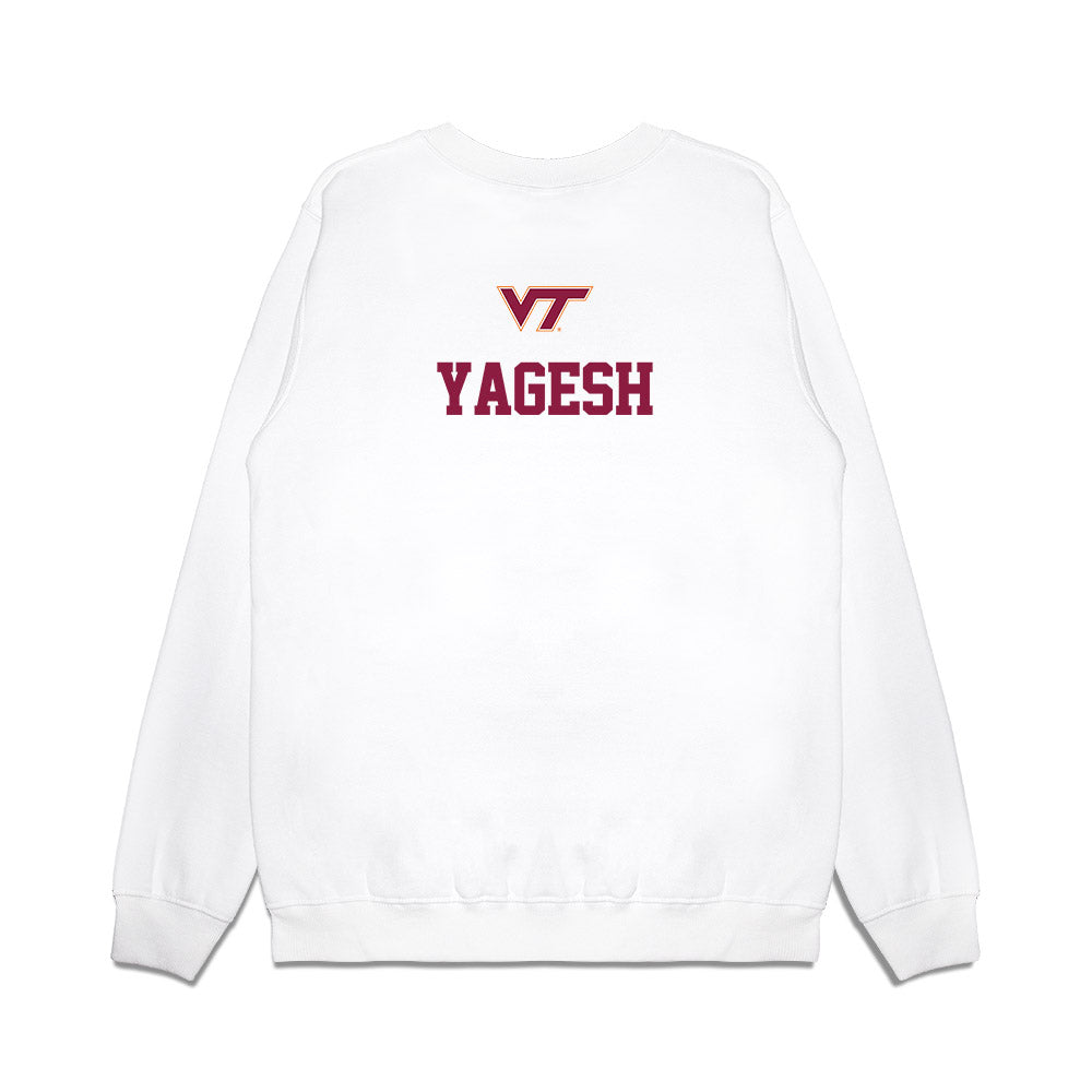 Virginia Tech - NCAA Baseball : Brendan Yagesh - USA Premium Crewneck Sweatshirt-1