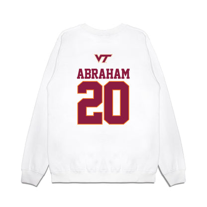 Virginia Tech - NCAA Baseball : Nic Abraham - USA Premium Crewneck Sweatshirt-1