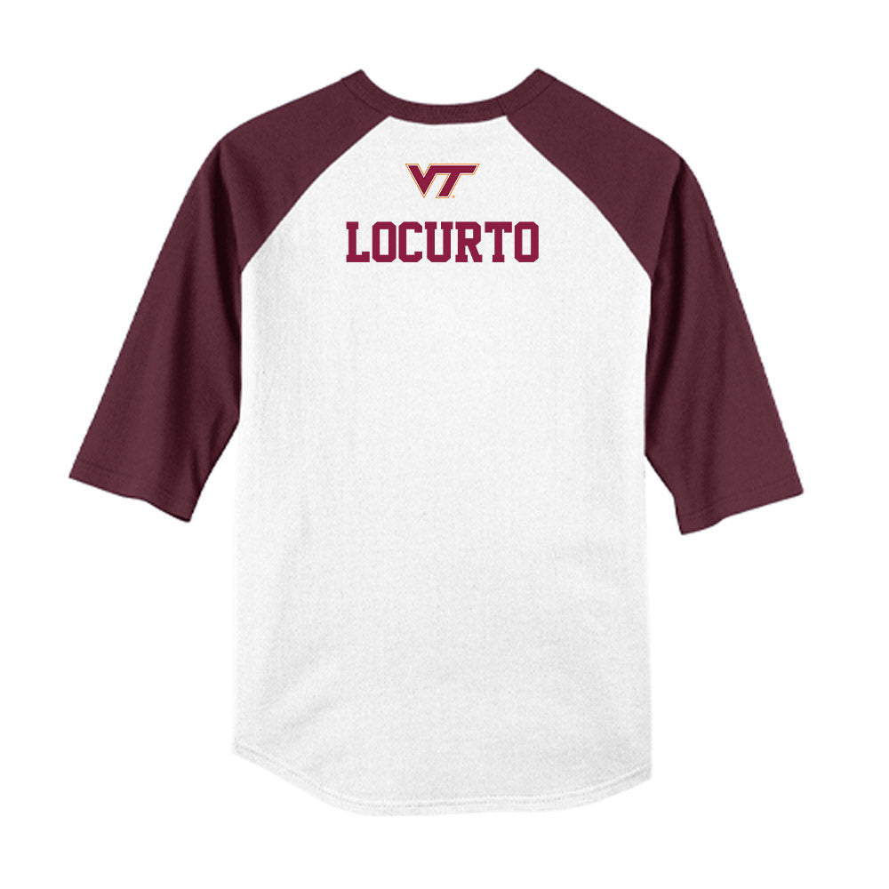 Virginia Tech - NCAA Baseball : Nick Locurto - USA Raglan Shirt-1