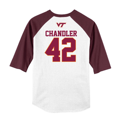 Virginia Tech - NCAA Baseball : Aimon Chandler - USA Raglan Shirt-1