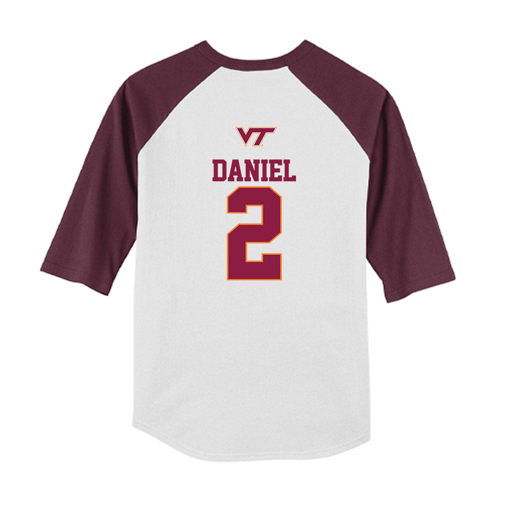 Virginia Tech - NCAA Baseball : Pete Daniel - USA Youth Raglan T-Shirt-1