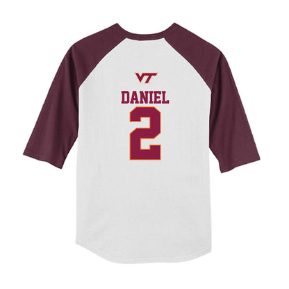 Virginia Tech - NCAA Baseball : Pete Daniel - USA Youth Raglan T-Shirt-1