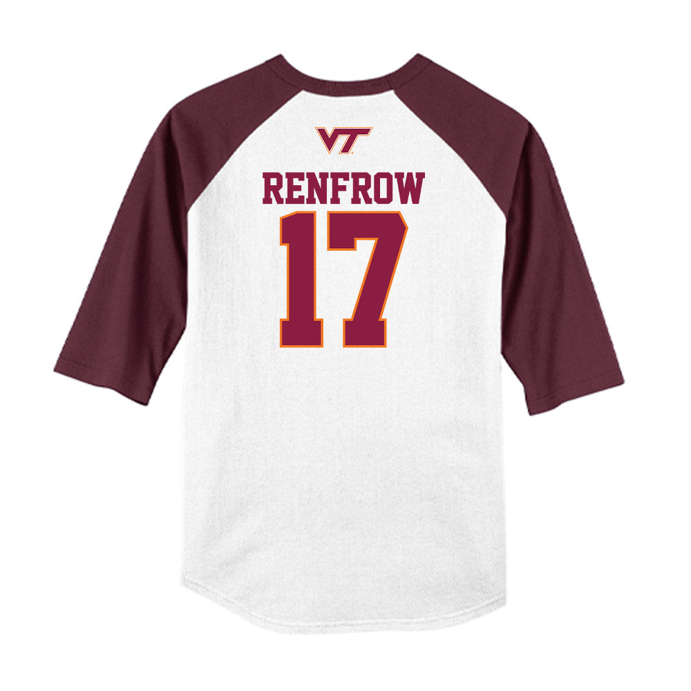 Virginia Tech - NCAA Baseball : Brett Renfrow - USA Raglan Shirt-1