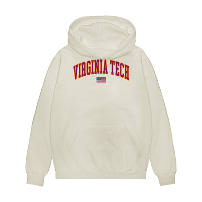 Virginia Tech - NCAA Baseball : Nic Abraham - USA Premium Hooded Sweatshirt-0
