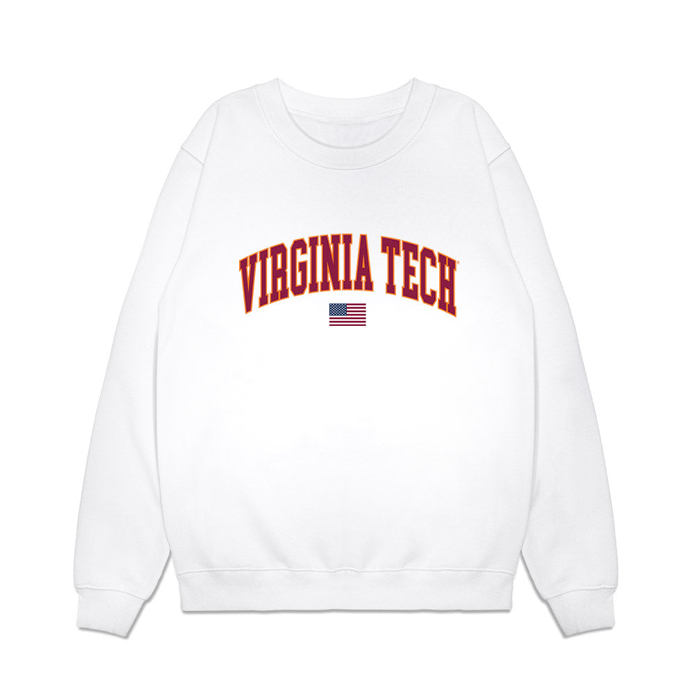 Virginia Tech - NCAA Baseball : Anderson French - USA Premium Crewneck Sweatshirt-0