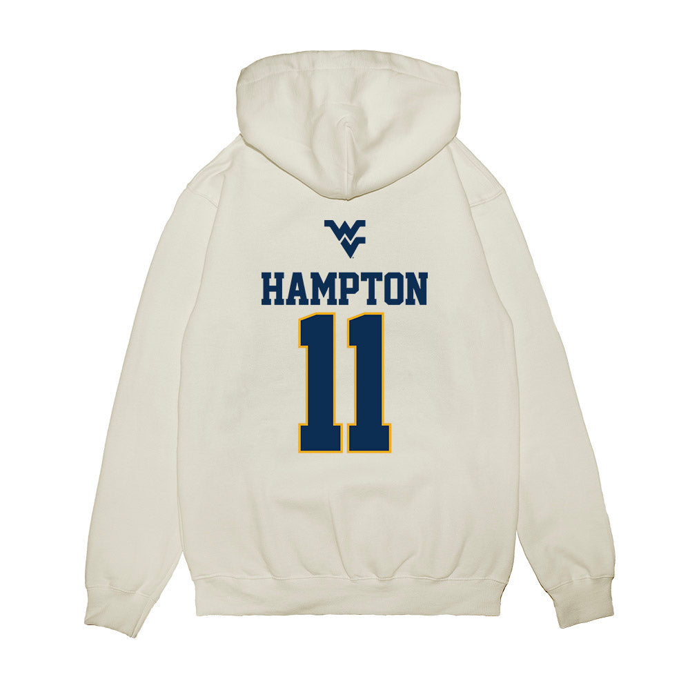 West Virginia - NCAA Baseball : Ben Hampton - USA Raglan Premium Hooded Sweatshirt-1