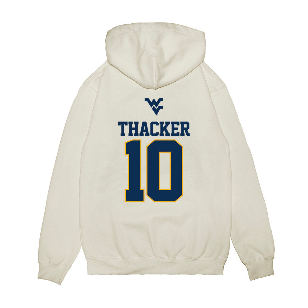 West Virginia - NCAA Baseball : Bryson Thacker - USA Raglan Premium Hooded Sweatshirt-1