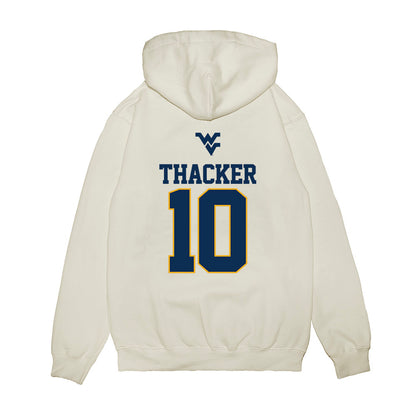 West Virginia - NCAA Baseball : Bryson Thacker - USA Raglan Premium Hooded Sweatshirt-1