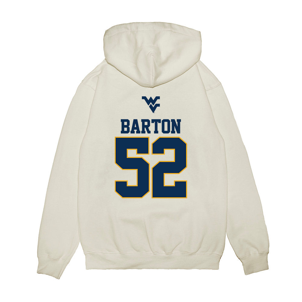 West Virginia - NCAA Baseball : Slade Barton - USA Raglan Premium Hooded Sweatshirt-1