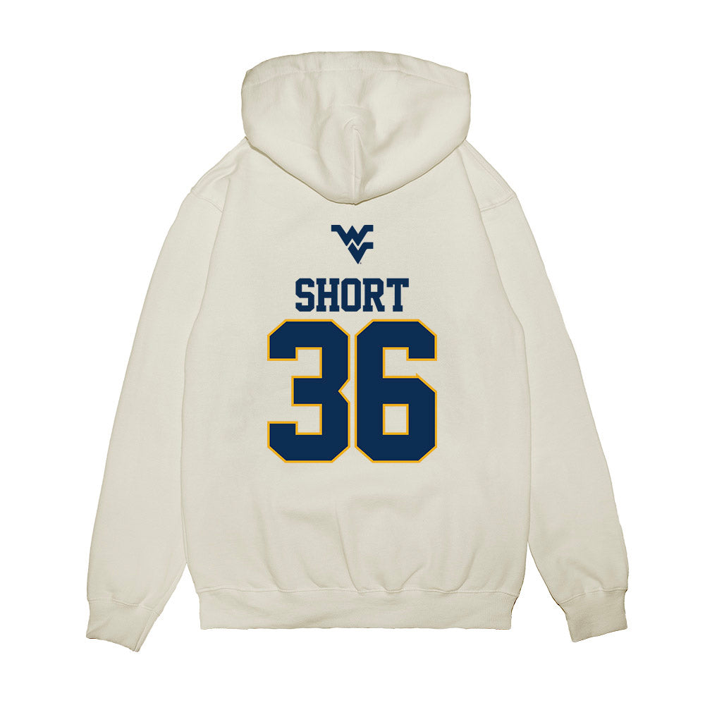 West Virginia - NCAA Baseball : Noah Short - USA Raglan Premium Hooded Sweatshirt-1