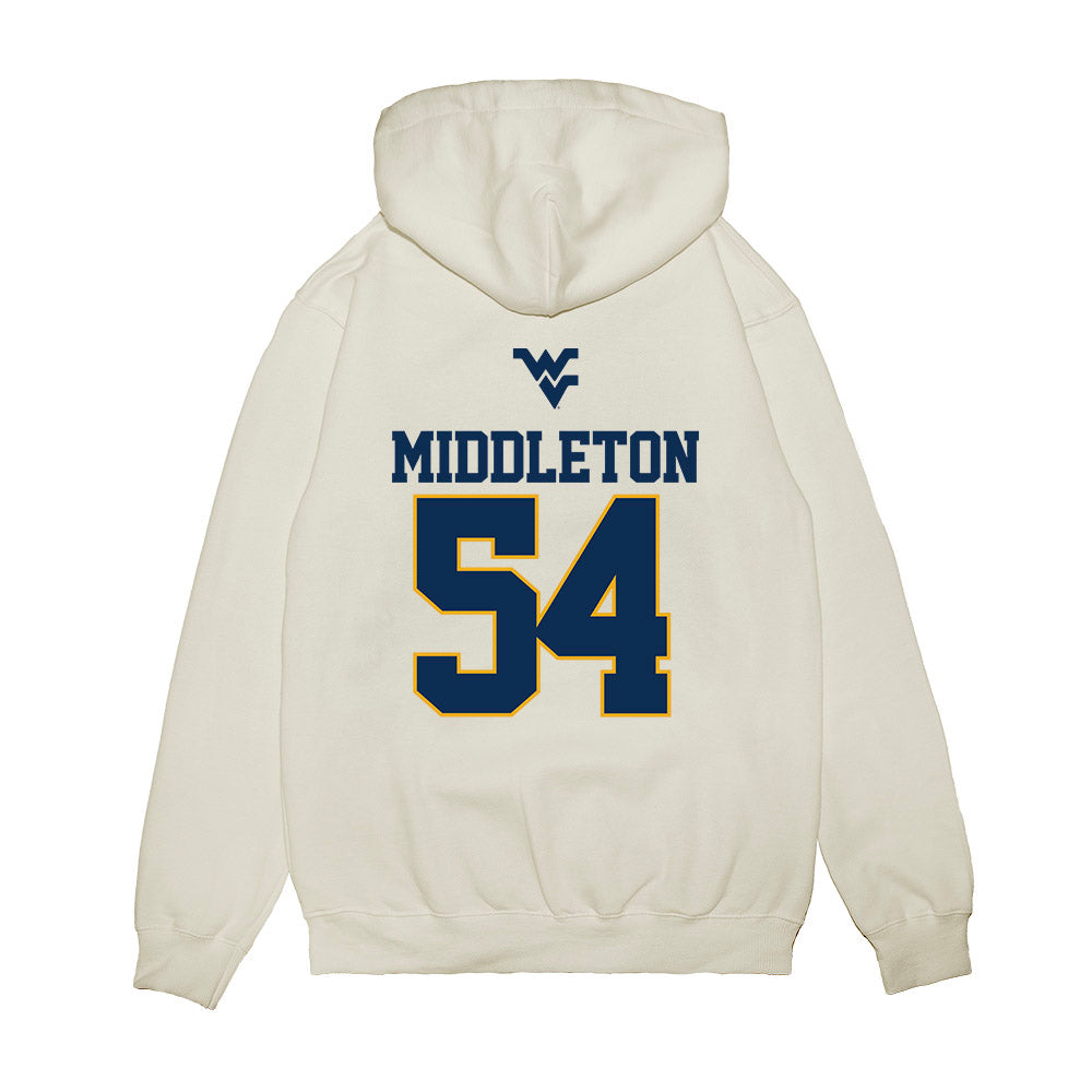 West Virginia - NCAA Baseball : Andrew Middleton - USA Raglan Premium Hooded Sweatshirt-1