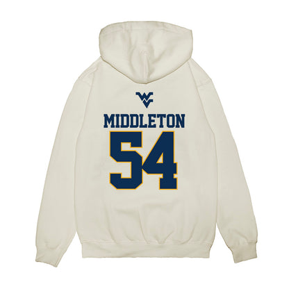 West Virginia - NCAA Baseball : Andrew Middleton - USA Raglan Premium Hooded Sweatshirt-1