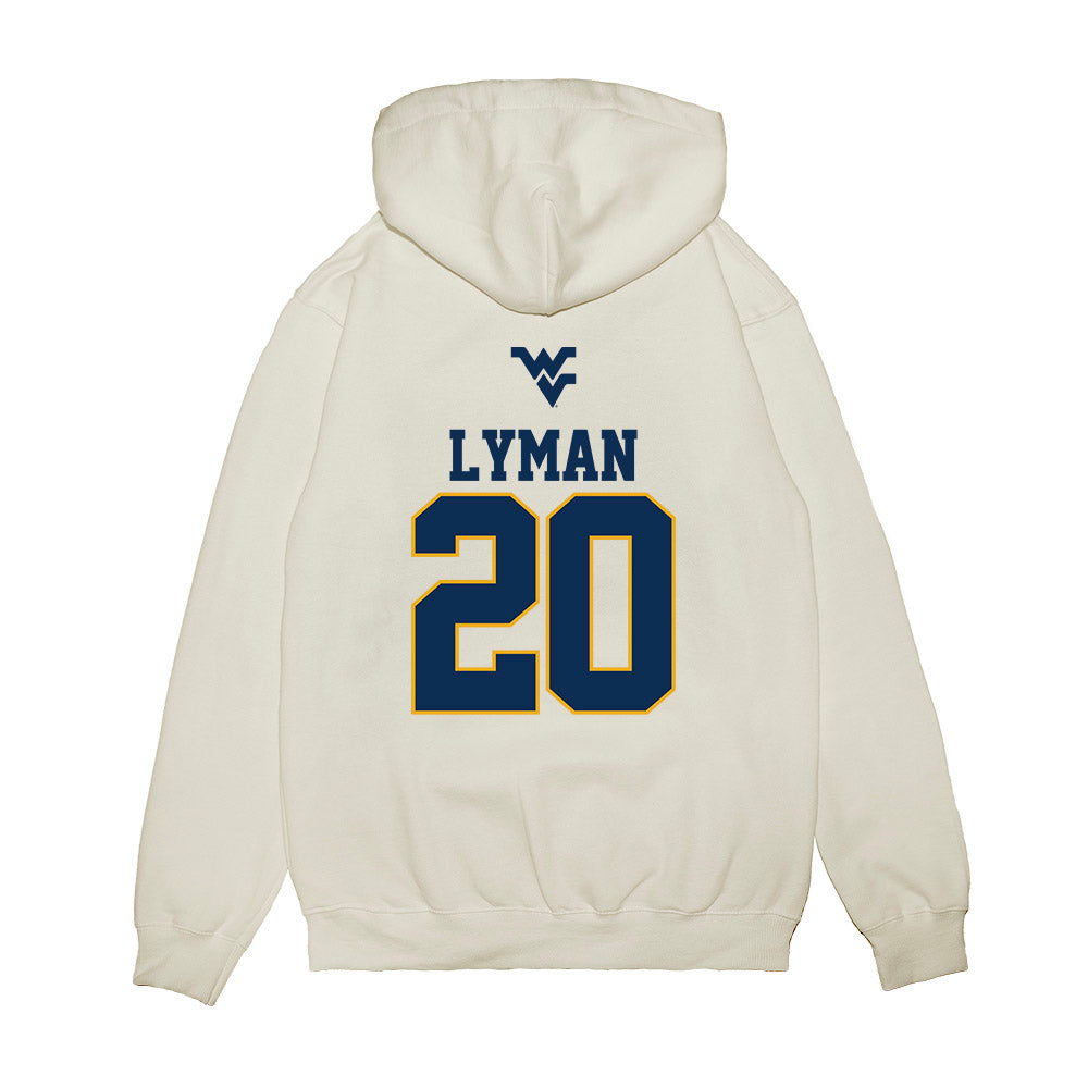 West Virginia - NCAA Baseball : Luke Lyman - USA Raglan Premium Hooded Sweatshirt-1