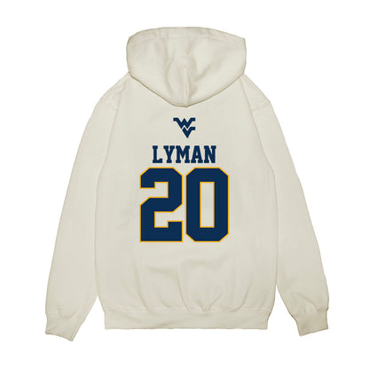 West Virginia - NCAA Baseball : Luke Lyman - USA Raglan Premium Hooded Sweatshirt-1