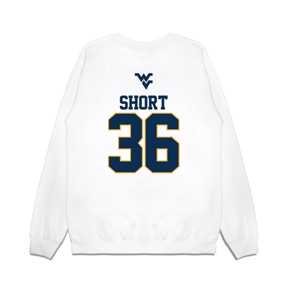 West Virginia - NCAA Baseball : Noah Short - USA Raglan Premium Crewneck Sweatshirt-1