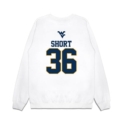 West Virginia - NCAA Baseball : Noah Short - USA Raglan Premium Crewneck Sweatshirt-1