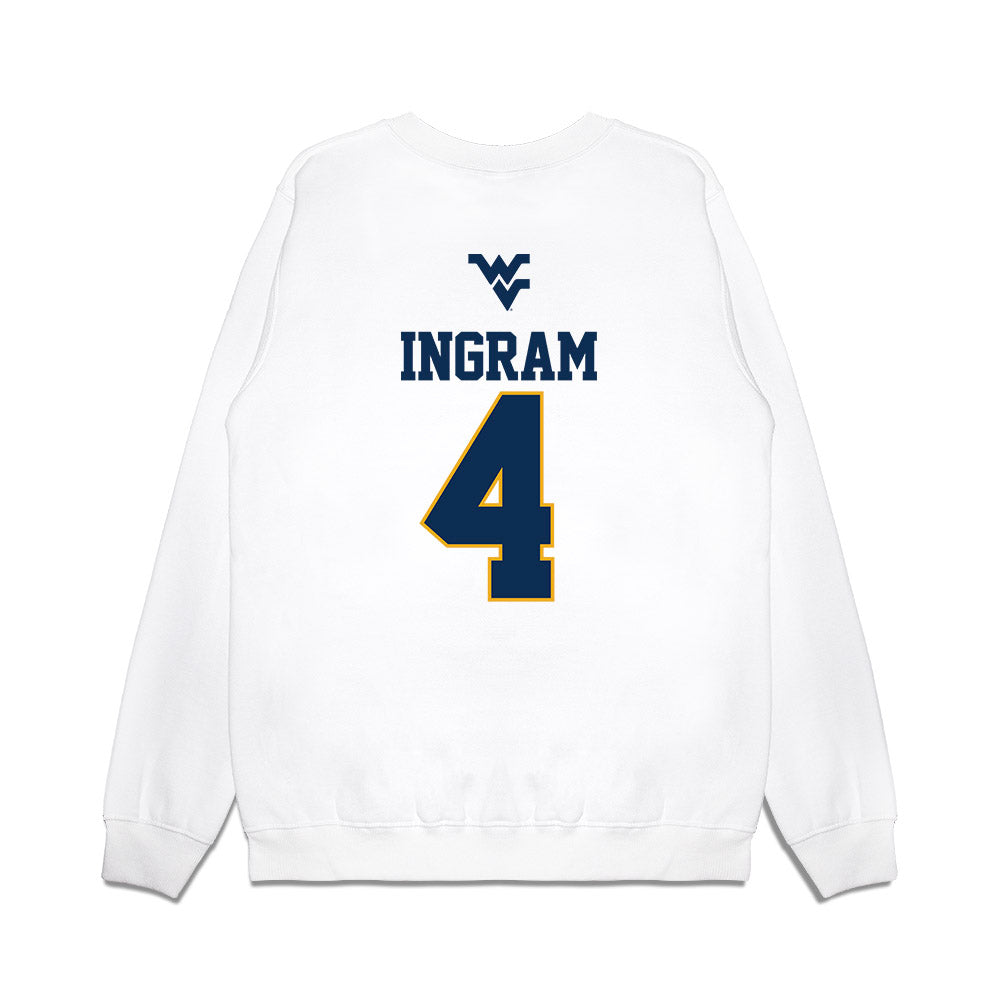 West Virginia - NCAA Baseball : Jackson Ingram - USA Raglan Premium Crewneck Sweatshirt-1