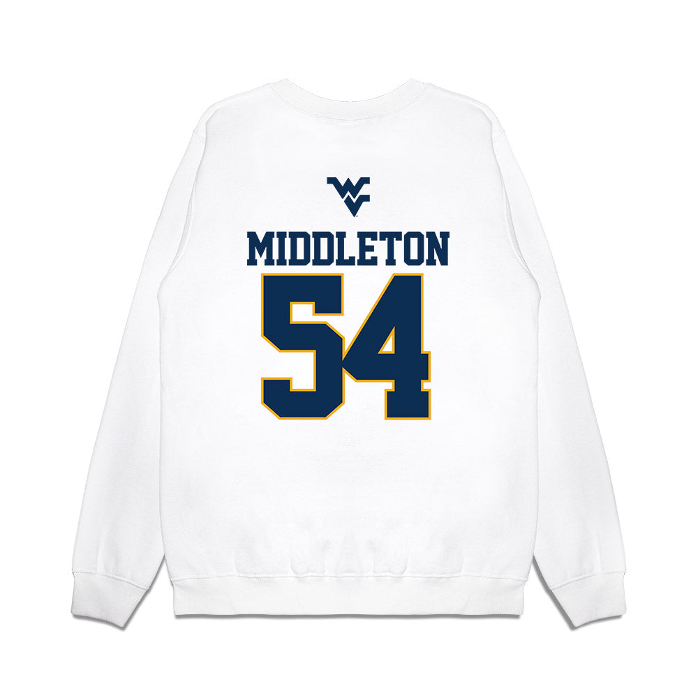 West Virginia - NCAA Baseball : Andrew Middleton - USA Raglan Premium Crewneck Sweatshirt-1