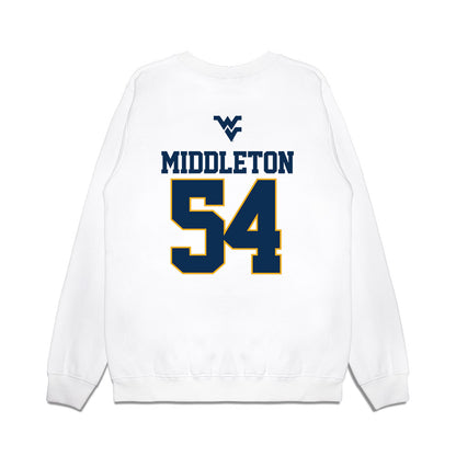 West Virginia - NCAA Baseball : Andrew Middleton - USA Raglan Premium Crewneck Sweatshirt-1