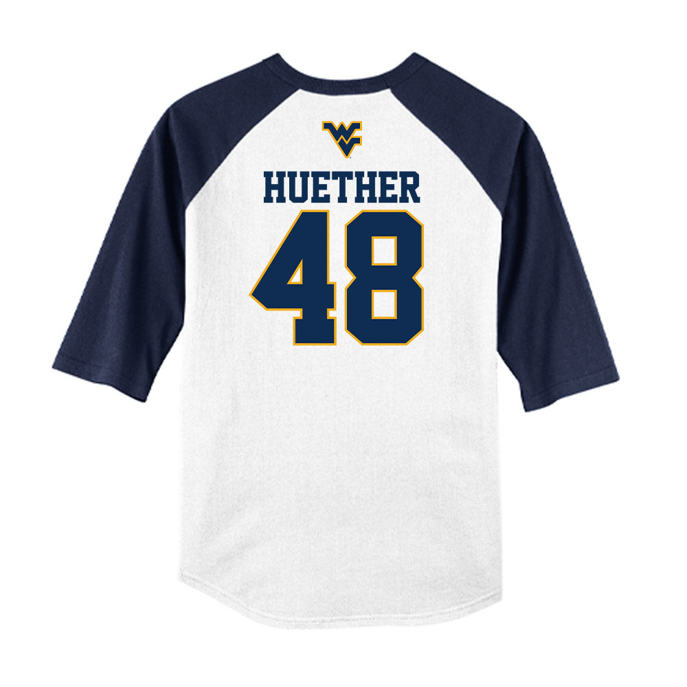 West Virginia - NCAA Baseball : JT Huether - USA Raglan Raglan Shirt-1