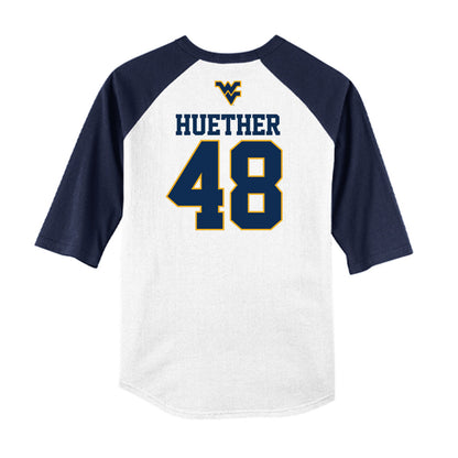 West Virginia - NCAA Baseball : JT Huether - USA Raglan Raglan Shirt-1