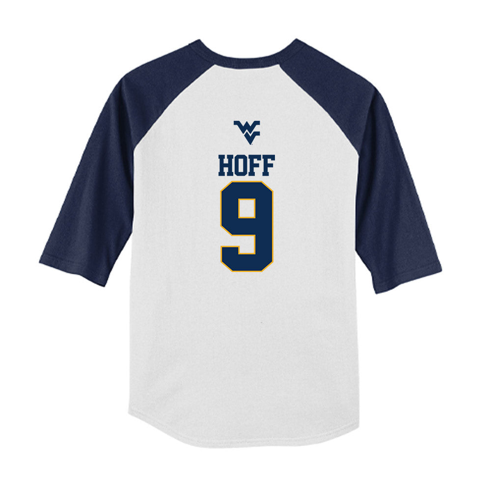 West Virginia - NCAA Baseball : Bryson Hoff - USA Raglan Youth Raglan T-Shirt-1