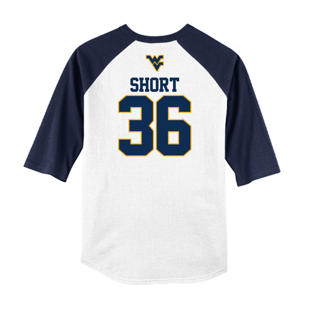 West Virginia - NCAA Baseball : Noah Short - USA Raglan Raglan Shirt-1