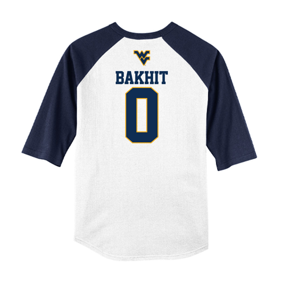 West Virginia - NCAA Baseball : Jaden Bakhit - USA Raglan Raglan Shirt-1