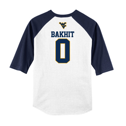 West Virginia - NCAA Baseball : Jaden Bakhit - USA Raglan Raglan Shirt-1