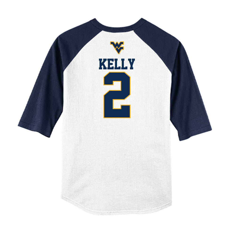 West Virginia - NCAA Baseball : Gavin Kelly - USA Raglan Raglan Shirt-1