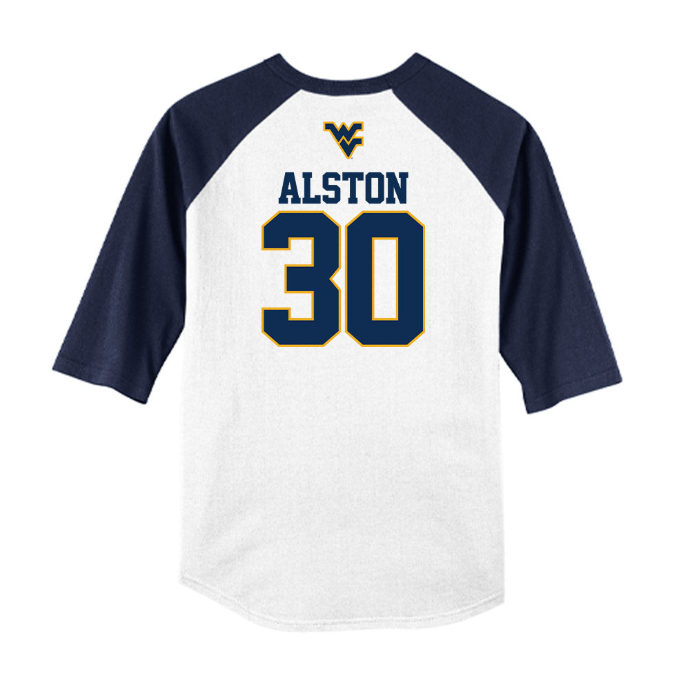 West Virginia - NCAA Baseball : Korey Alston - USA Raglan Raglan Shirt-1