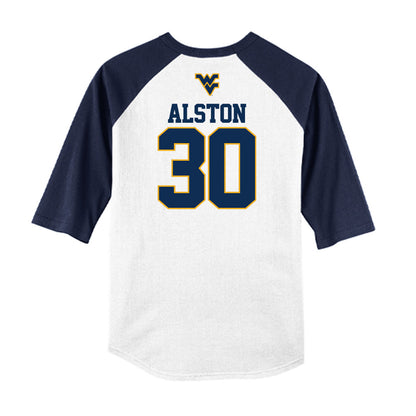 West Virginia - NCAA Baseball : Korey Alston - USA Raglan Raglan Shirt-1