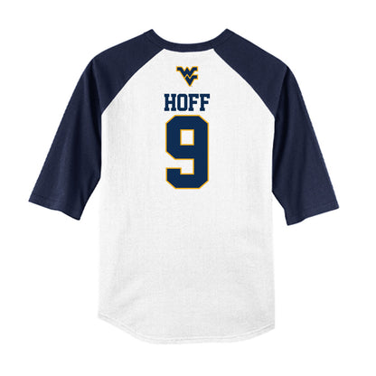 West Virginia - NCAA Baseball : Bryson Hoff - USA Raglan Raglan Shirt-1