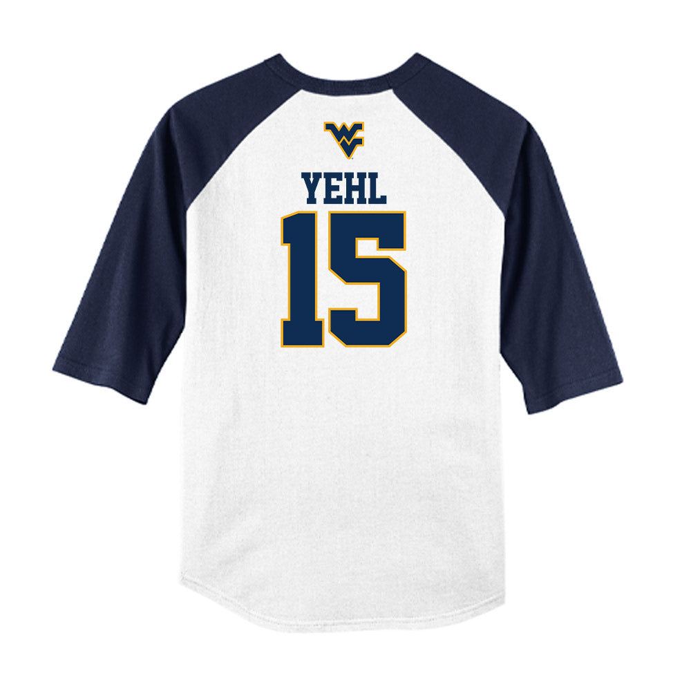 West Virginia - NCAA Baseball : Maxx Yehl - USA Raglan Raglan Shirt-1