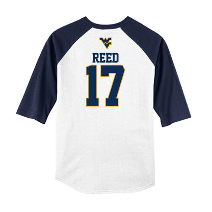 West Virginia - NCAA Baseball : Carlson Reed - USA Raglan Raglan Shirt-1