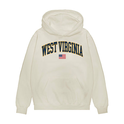 West Virginia - NCAA Baseball : Sean Smith - USA Raglan Premium Hooded Sweatshirt-0