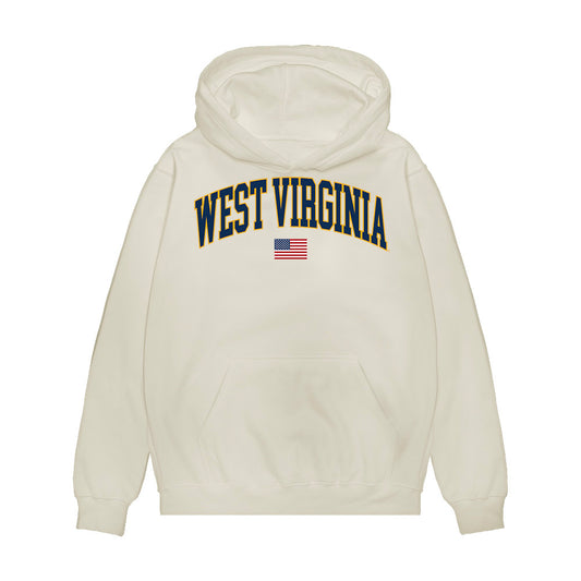 West Virginia - NCAA Baseball : Trey Braithwaite - USA Raglan Premium Hooded Sweatshirt-0