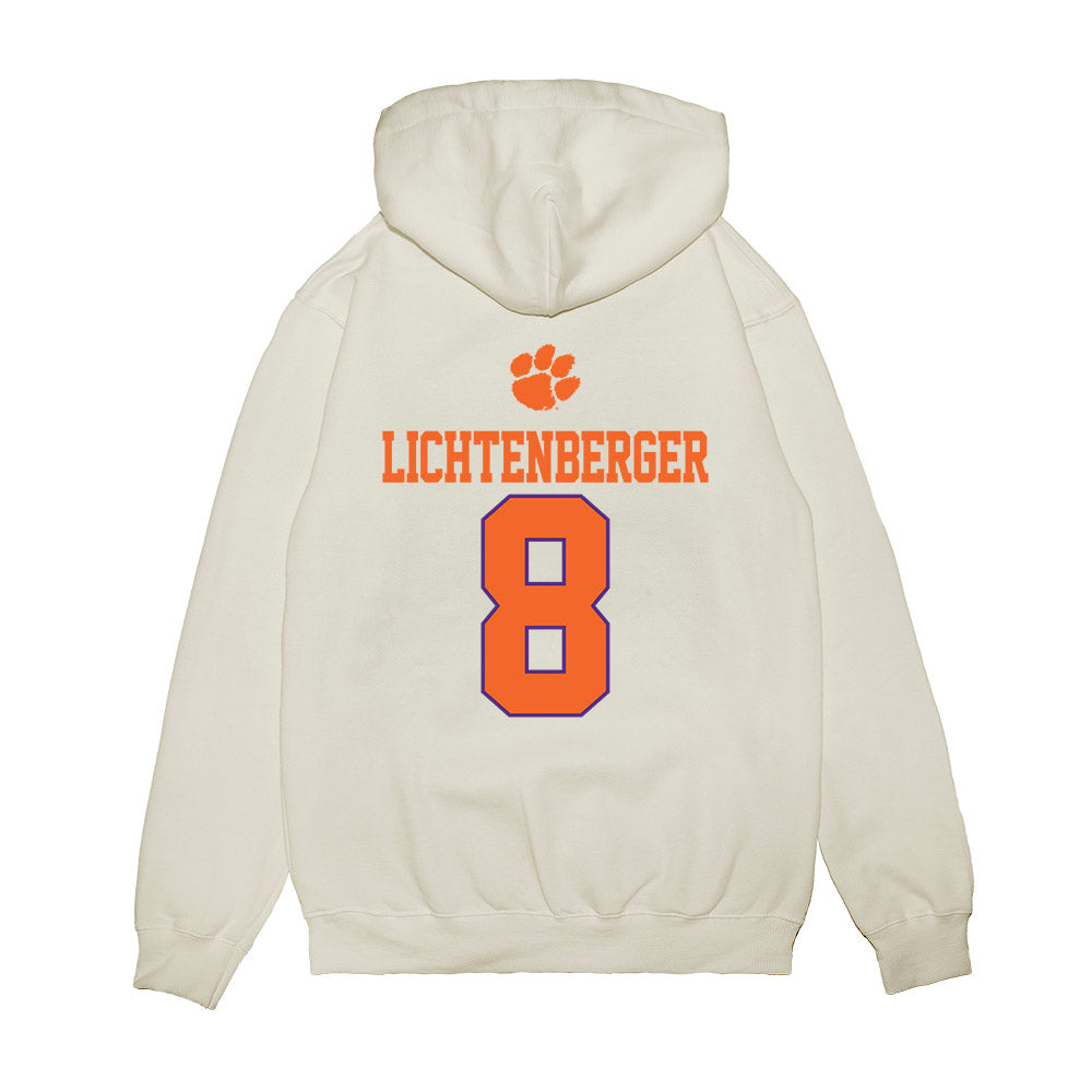 Clemson - NCAA Baseball : Tyler Lichtenberger - USA Raglan Premium Hooded Sweatshirt-1