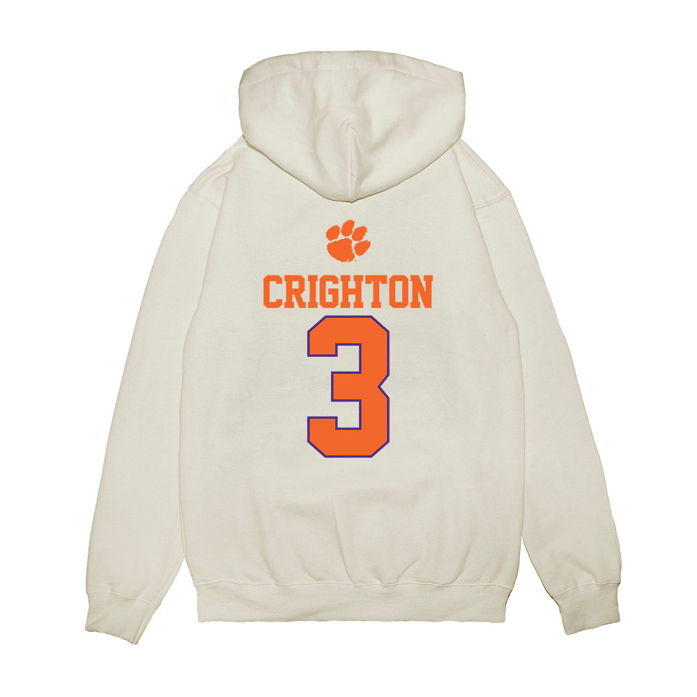 Clemson - NCAA Baseball : Jack Crighton - USA Raglan Premium Hooded Sweatshirt-1