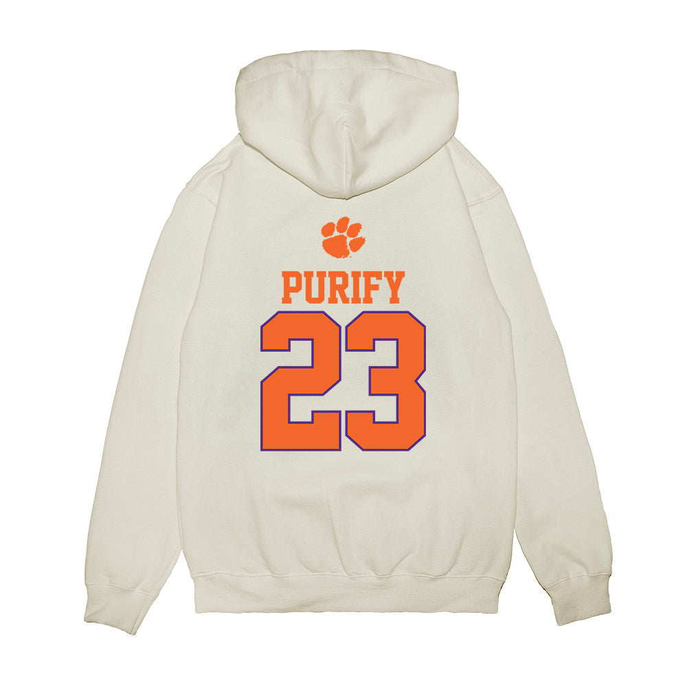 Clemson - NCAA Baseball : Jarren Purify - USA Raglan Premium Hooded Sweatshirt-1
