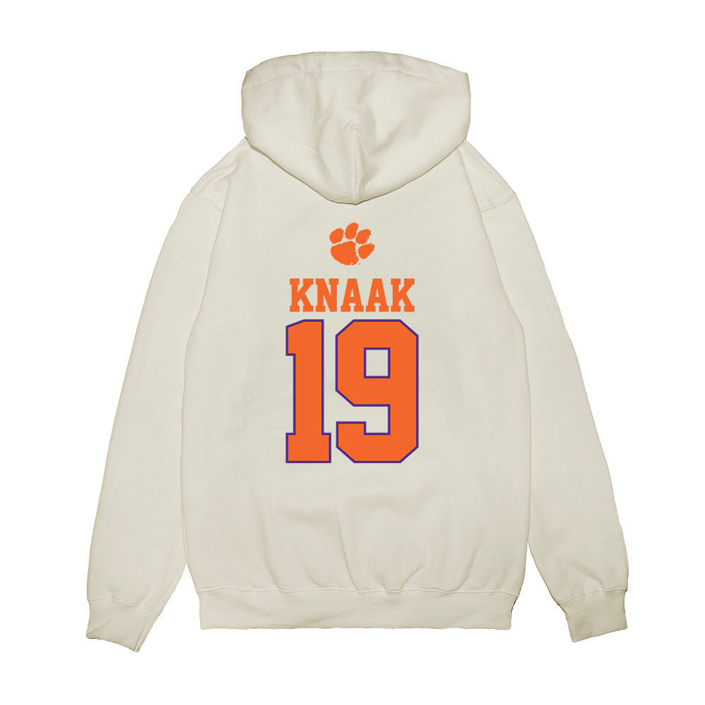 Clemson - NCAA Baseball : Aidan Knaak - USA Raglan Premium Hooded Sweatshirt-1