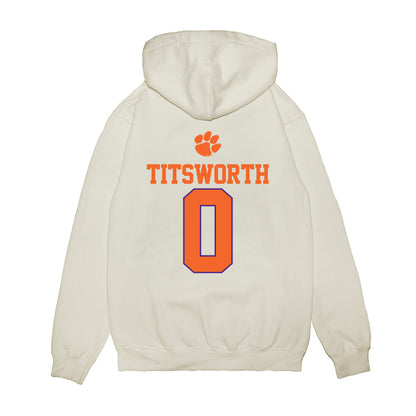 Clemson - NCAA Baseball : Drew Titsworth - USA Raglan Premium Hooded Sweatshirt-1