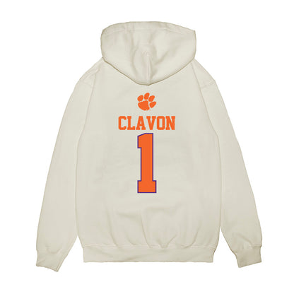 Clemson - NCAA Baseball : Bryce Clavon - USA Raglan Premium Hooded Sweatshirt-1