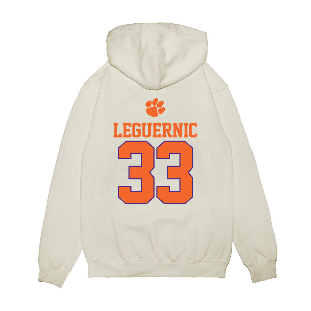 Clemson - NCAA Baseball : Justin LeGuernic - USA Raglan Premium Hooded Sweatshirt-1