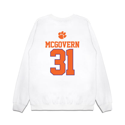 Clemson - NCAA Baseball : Jacob McGovern - USA Raglan Premium Crewneck Sweatshirt-1