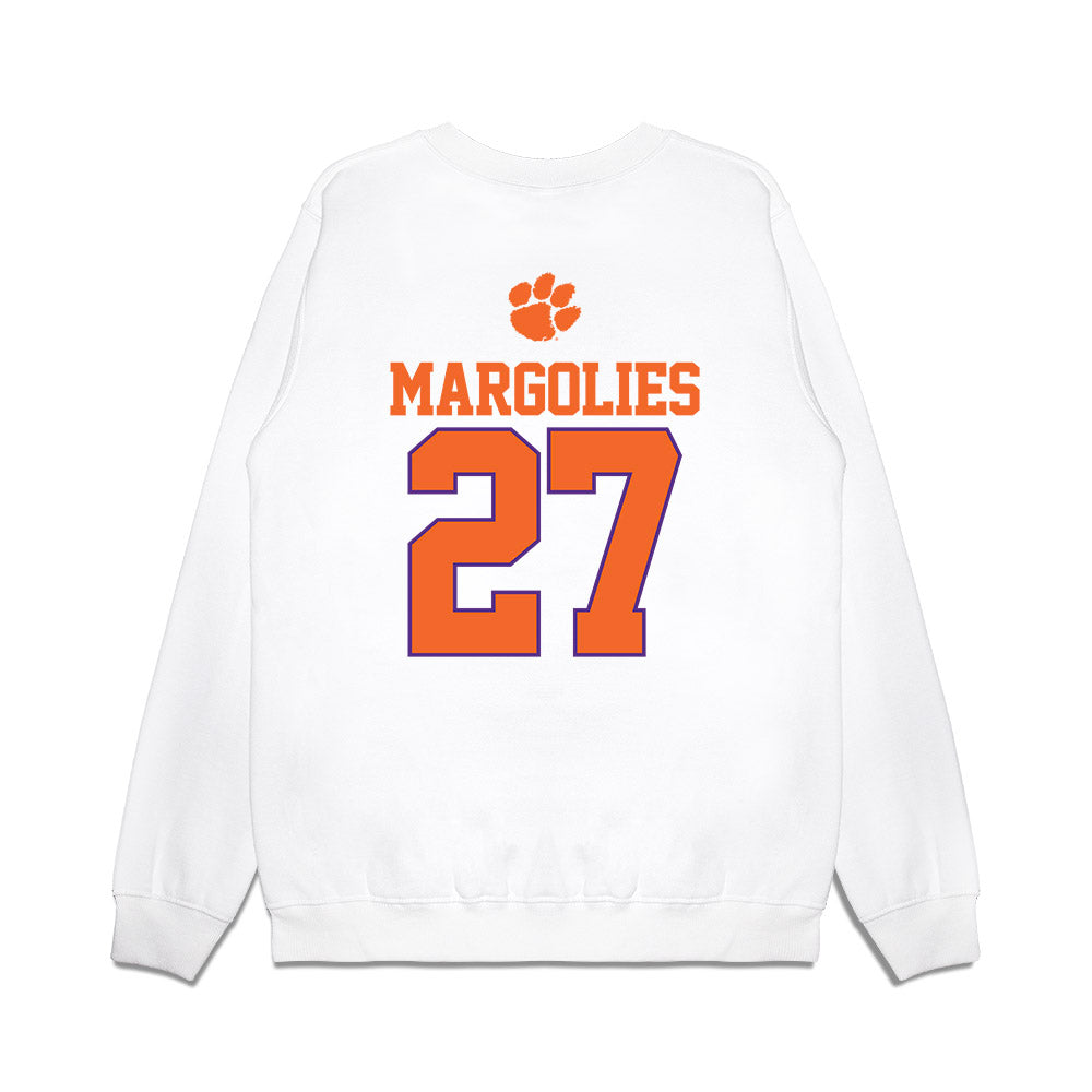 Clemson - NCAA Baseball : Dan Margolies - USA Raglan Premium Crewneck Sweatshirt-1