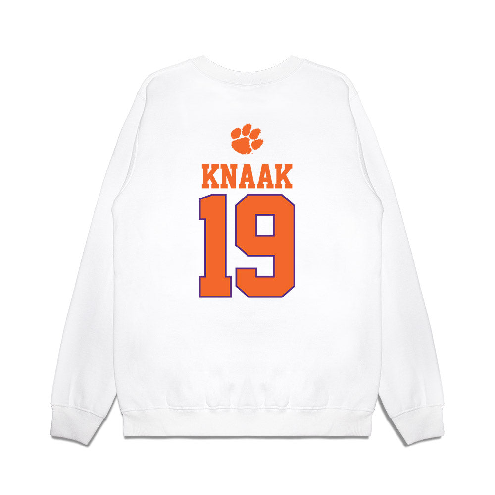 Clemson - NCAA Baseball : Aidan Knaak - USA Raglan Premium Crewneck Sweatshirt-1