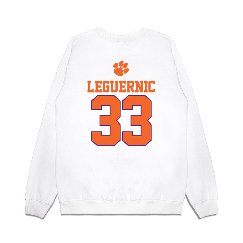 Clemson - NCAA Baseball : Justin LeGuernic - USA Raglan Premium Crewneck Sweatshirt-1